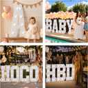 3 x Light Up Marquee Letters 3 Feet Tall A, Cool White Light