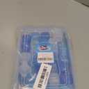 Reusable Ice Cube with Lid & Bin, 60 Pack Plastic Ice Cubes for Drinks BPA Free, Refreezable Square Ice Cubes for Water Bottles, Whiskey, Coffee, Cocktails