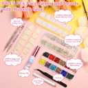 Billbotk 6645Pcs Face Rhinestones with Makeup Glue, Flatback Eye Gems Colorful Makeup Jewels with White Pearls for Face Eye Body, Nail Art, Hair, Craft Decoration