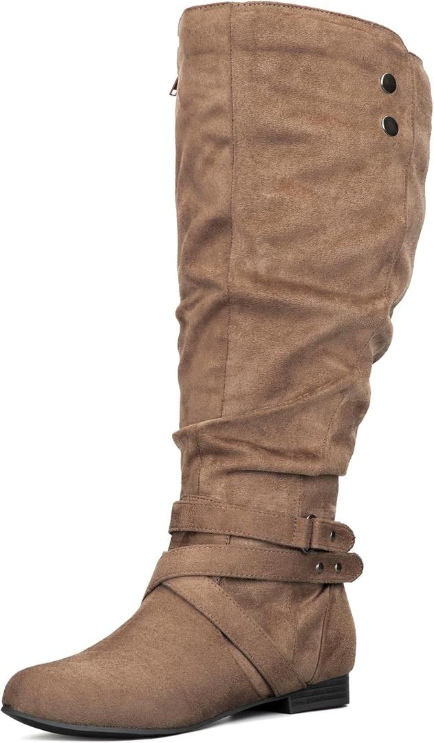 mysoft Women's Extra Wide Calf Knee High Slouchy Boots Size 11