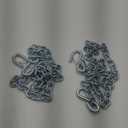 3/16" x 48" Grade 30 Steel Boat Trailer Safety Chain with Spring Clip Hooks 3500 lbs, 2 Pcs (3/16" x 48")