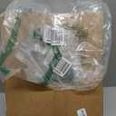 24 Pcs Ribbed Martini Glasses 7 oz Disposable Plastic Vintage Ribbed Coupe Glasses Cocktail Unbreakable Dessert Parfait Glassware for Wedding Birthday Party Supplies (Clear)