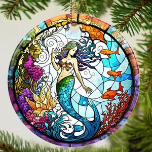 Mermaid Christmas Tree Ornament - Keepsake Gift for Mermaid and Animal Lovers
