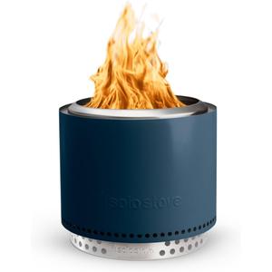 Solo Stove Bonfire 2.0 with Stand, 19.5 Inch Smokeless Fire Pit with Removable Ash Pan - Portable Outdoor Fire Pit - Stainless Steel Wood Burning Fireplace, Ideal for 4-6 People, 21.75 lbs, Water