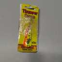 Northland Tackle Ice Fishing Thumper Spoon, Stamped Brass Flutter Spoon Ice Fishing Lure for Walleye, Crappie, & More, 10 Colors, 1/16 Oz, 1/8 Oz, 3/16 Oz,  Oz Lure Sizes (Super-Glo Sneeze)