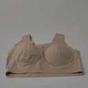 Women's Seamless Invisible Bra - Lightweight Push-Up Underwear for Summer, No Steel Ring, 3/4 Cup, Adjustable Back Support 2XL