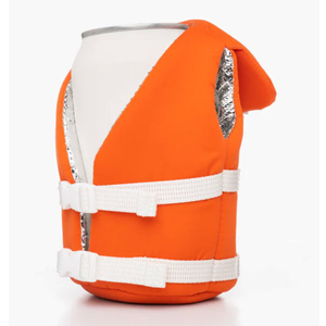Puffin Beverage Vintage Orange Life Vest 
 3 Pack