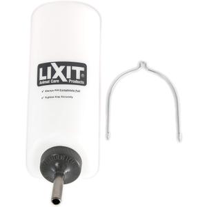 Lixit Widemouth Cage Water Bottles for Rabbits, Ferrets, Guinea Pigs, Rats and Other Small Animals. (White, 32 Ounce)