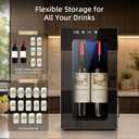 Antarctic Star Wine Cooler, 0.4 Cu. Ft. Portable Mini Wine fridge