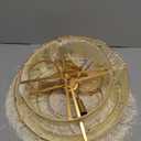 5 Tiers Boho Chandelier with Fringe,Gold 3-Light Fringe Pendant Light Fixture,Tassle Chandelier for Bedroom,Dining Room,Baby Nursery Lighting Beige