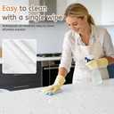 Marble Countertop Contact Paper 31.5'' x 200'' - Peel and Stick Wallpaper | White Waterproof Vinyl Countertops Wrap for Kitchen Counter - Self Adhesive Wall Paper for Bathroom Cabinet Desk Cover