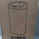 BestOffice 22 Gallons Automatic Sensor Large Kitchen Trash Can with Stainless Steel, Touchless Garbage Bin with Lid for Kitchen, Home, Office Waste Bin 82L