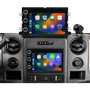 Radio Upgrade for Ford F150 2004-2008, F250 2006-2016, Ford E150/E250/E350 2009-2014, Expedition 2007-2014, Explorer Escape 7inch Touchscreen Car Stereo Carplay Andriod Auto Backup Camera GPS 5G WiFi