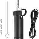 Solder sucker,Automatic Desoldering Pump Vacuum, Electric Solder Tin Sucker, Electric Desoldering Pump Automatic Vacuum Solder Sucker US Plug AC 110V 30W with 3 Soldering Suction Tips
