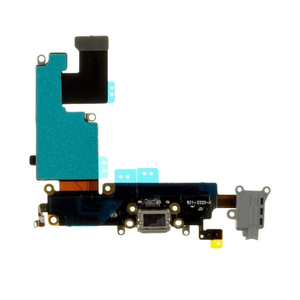 SLRQVFZY Replacement for fits Flex Cable Char Port Mic Headphone Jack Antenna for Apple iPhone 6 Plus Gray