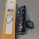 GOSWAG Insulated Sports Water Bottle, 24oz 2 Lids(with Straw/No Straw), Stainless Steel Water Bottles with Paracord Handle, Insulated Bottle with Double-Wall Vacuum Insulation (Navy Blue-Black Ombr)