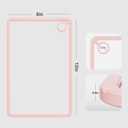 12"x8" Small Tempered Glass Cutting Board,Non-Slip Dishwasher Safe Heat & Shatter Resistant Cutting Board for Kitchen Countertop Meal Prep (Pink-Small)