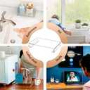 Crystals Elegant Clear Acrylic Tray Pedestals Stand for Bathroom and Kitchen Organization Sturdy and Easy to Use