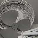 EZ-CHILL 16 Oscillating Pedestal Fan, 3-speed Options, 90-Degree Oscillating Head, Adjustable Height and Tilt, Powerful Air Flow, White, MTSP15-16AZ
