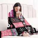 Sruemiul 40th Birthday Gifts for Women - 40th Birthday Decorations for Women - 40 Year Old Bday Gifts - Happy 40TH Bday Gift Ideas for 40 Year Old Woman - 1986 & 40th Birthday Blanket 50"x60"