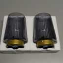 Battery Powered Lamp with Timer, Cordless Small Table Lamps Battery Operated with LED Bulb, Decorative Bedside Lamp for Living Room Grey 2Pack