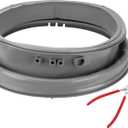 4986ER0004F Washer Door Boot Seal with 383EER4001A Kit by AMI PARTS- Fit for L-G, Ken-more Front Load Washer Gasket Parts with Drain Port, Replaces 4986ER0004J 4986ER0004K 4986ER0004M 4986ER0004N