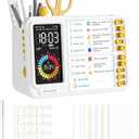 Visual Timer for Kids Adults, ADHD Timer with Planning Board for Schedules, Task Timer Toddler Visual Timer Silent Time Timer for Home Classroom