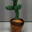 Dancing Cactus Toy for Kids  Mimicking & Talking Cactus Toy Repeats What You Say  120 Songs, 15s Voice Recorder, LED Light-Up, Funny Dancing Plush in Pot - Gift for Toddlers & Adults