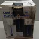 6L Humidifiers for Bedroom Large Room Home,Cool and Warm Humidifier for Baby and Plants Hot Mist Top Fill Desk Humidifiers Oil Diffuser,Quiet,Adjustable Mist,360Nozzle-Black(2026 Upgraded)