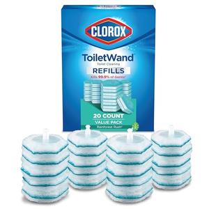Clorox ToiletWand Disinfecting Refills, Disposable Wand Heads - Rainforest Rush - 20 Count (Package May Vary)