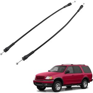 COOL STAR 2Pcs Tailgate Cables Compatible with Ford Expedition 1997-2002 Rear Cargo Door Latch Tailgate Release Cable Replaces F2UZ15264A65B F2UZ-15264A65-B