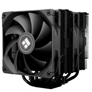 Peerless Assassin 120 Black CPU Air Cooler, 6 Heat Pipes,Dual 120mm TL-C12B PWM Fan, Aluminium Heatsink Cover, AGHP 4.0 Technology, for AMD AM4 AM5/Intel LGA 1700/115X/1851/1200/2066/2011