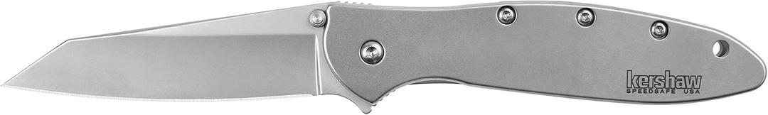 Kershaw Random Leek, 3 inch Sandvik 14C28N Stainless Steel Blade, SpeedSafe Opening, Reverse Tanto, 1660R, Silver