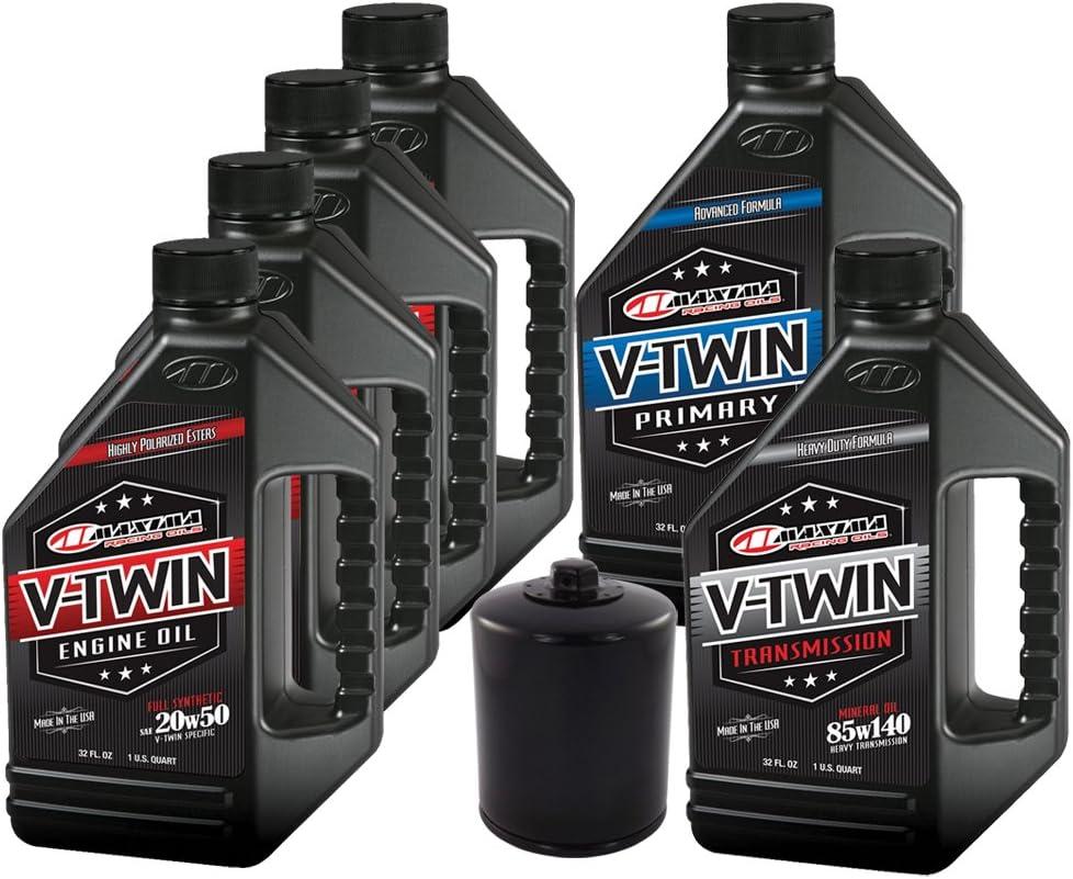 MaximaHiflofiltro VTTOCK14 Complete Engine Oil Change Kit for V-Twin Full Synthetic Harley Davidson Twin Cam, 6 Quart