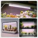 MistyJungle T5 LED Grow Light 1ft 20W, Full Spectrum 5000K, High PPFD Linkable Plant Light Strips for Indoor Plants, On/Off Switch, 3 Mounting Options for Seed Starting, Herbs, Shelves & Seedlings