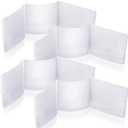 RattanView 4 Pcs 2026 Mahjong Card Protector Cover Holder Accessories 6 1/8" X4 3/4" Plastic Clear Large Scorecard Cover Mahjong Sleeve Case Gifts Fit Large Print Size(8 Pcs)