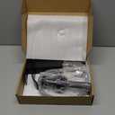 Ryuwanku Bathroom Faucet Matte Black Modern Waterfall Bathroom Sink Faucet with Single Handle Suitable for 1 or 3 Holes,Supply Deck Plate and Hose