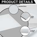 Blulu 2 Pcs Aluminum Composite Panel, 1/4" Thick Rectangle Aluminum Sheet for Industry Crafting Handcraft DIY Projects(Brushed Silver,24"x48")