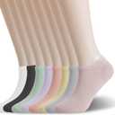 Wildarms Women's Ankle Socks - No Show Invisible Ultra-Thin Breathable Cotton Casual Socks for Sneakers & Everyday Wear (6-9, 8color)