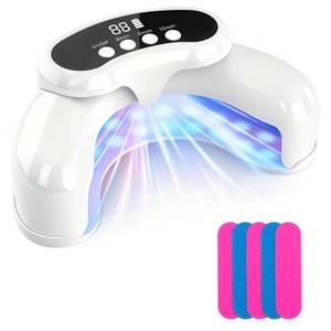 Nail Fungus Laser Treatment LED Light Device-Nail Fungus Treatment,Solution for Damaged Discolored Thick Toenails & Fingernails - White