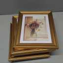 MEBRUDY 5x7 Picture Frames (Gold, 6 Pack), Display Pictures 5x7 with Mat or 6x8 Without Mat, Photo Frames for Wall Mount or Table Top