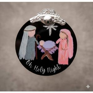 Christian Gifts: Nativity Scene Christmas Ornaments (Christian Christmas Decorations) | Religious Holiday Decor, Holy Family Ornament, Religious Gifts, Baptism Gift & Unique Faith Festival Gift