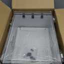 Animacyn ABS Electrical Junction Box, Ventilated Design, Cable Grommets, IP65 Waterproof Enclosure, Indoor/Outdoor Use with Mounting Panel .(Clear Cover, 13.8"x9.7"x5.9") Clear Cover
