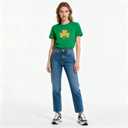 St Patricks Day Shirt Women: Shamrock Pattern Crewneck Short Sleeve Womens Outfits for St. Patrick's Day T-Shirt (Green, XL)