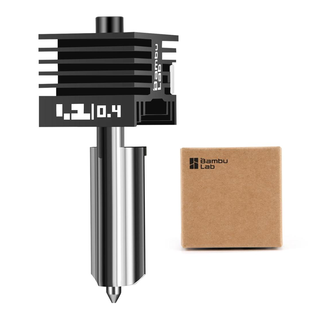 Bamboo Lab H2D Hotend Kit with 0.4mm Hardened Steel Nozzle for H2 Series 3D Printer,H2D,H2S,P2S,Precise Print Head,Consistent Extrusion Heating Block,Extruder Hot End Accessory