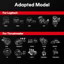 RACGTING Foldable Racing Wheel Stand for Logitech, PS5, PS4, Xbox & PC