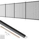 VEVOR Pool Fence, 4 x 12 FT Pool Fences for Inground Pools, Removable Pool Fencing, Easy DIY Installation Swimming Pool Fence, 340gms Teslin PVC Pool Fence Mesh Protects Kids and Pets