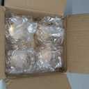 OwnMy 4PCS Gold Crystal Bowl Tealight Holders Small Round Votive Candle Holders, Gold Crystal Tea Light Candle Lanterns Candle Stands for Dining Table Centerpieces Wedding Decors