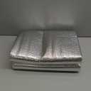 MOTUKA 40" x 80" 118mil Single Reflective Foil Insulation Foam Core Heat Radiant Barrier 21.53 sqft Aluminum Foil Finish White Foam Heat Shield