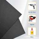 Frienda 1 Pack 48" X 96" X 1mm ABS Black Plastic Sheet Two Sided Textured Thick DIY Materials Flexible Moldable Plastic Panel for DIY Home Decor, Automotive, Industrial, Handcrafts